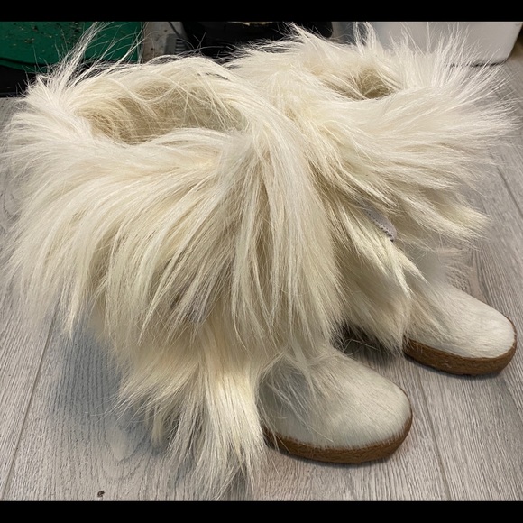 PAJAR Luxury Designer Faux Fur Artisan Winter Boots - Women’s 5 - Picture 1 of 4